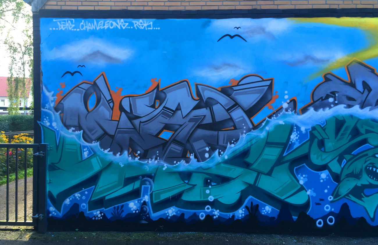 Graffiti Wall - Photo by DETS - dets, chameleons, rsk (2017)