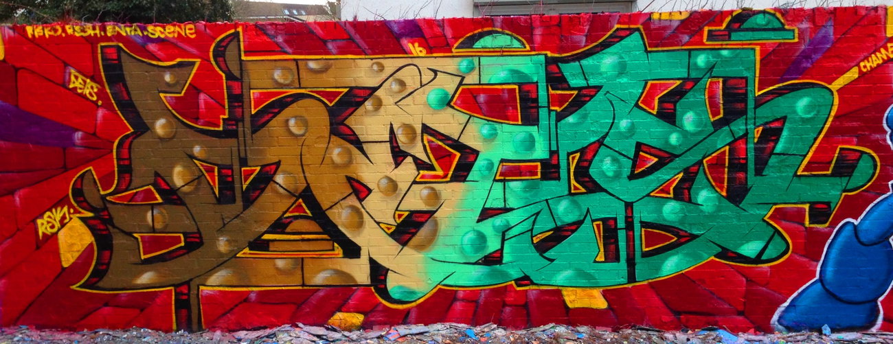 Graffiti Wall - Photo by DETS - dets, rsk, chameleons (2016)