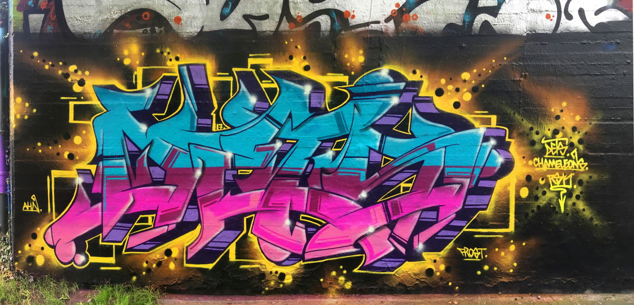 Graffiti Wall - Photo by DETS - dets, rsk, chameleons (2017)