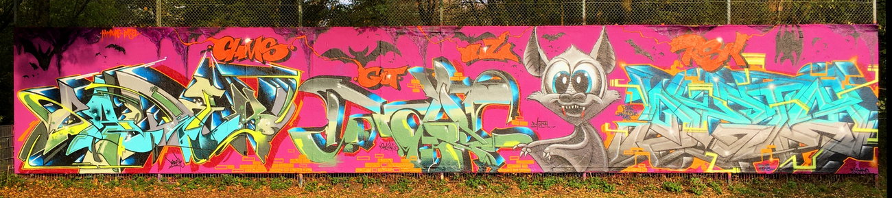 Graffiti Wall - Photo by DETS - dets, rsk, chameleons (2019)