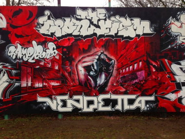 Graffiti Wall - Photo by DETS - ironfist-vendetta