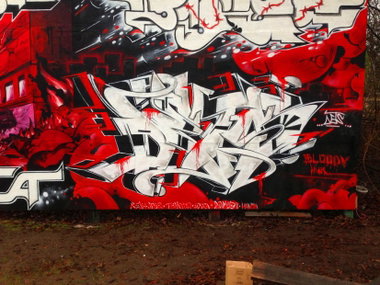 Graffiti Wall - Photo by DETS - bloody-ink