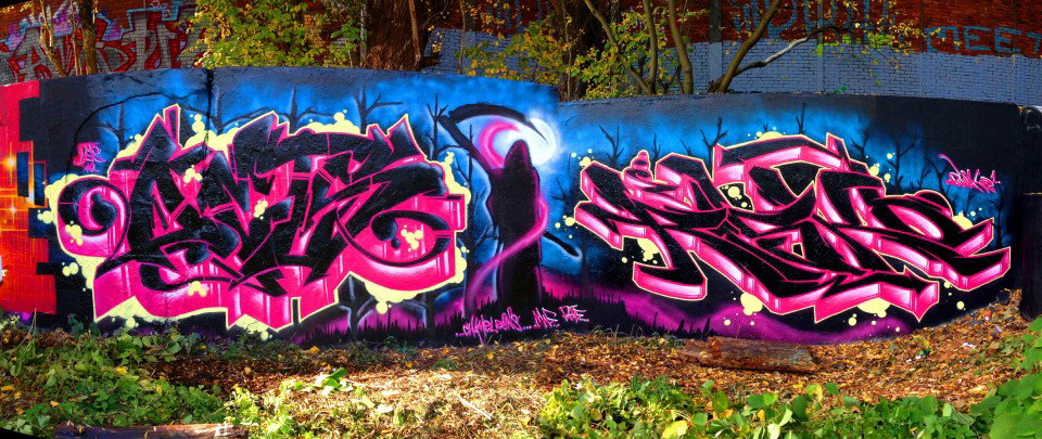 Graffiti Wall - Photo by DETS - death, time!