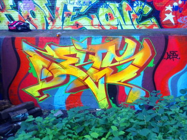 Graffiti Wall - Photo by DETS - reste, verwertung..... (2013)