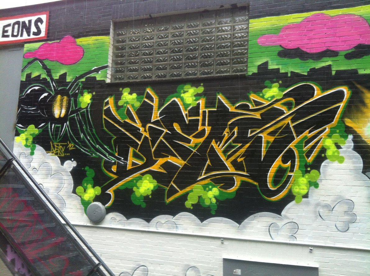 Graffiti Wall - Photo by DETS - eat, the, rich (2012)