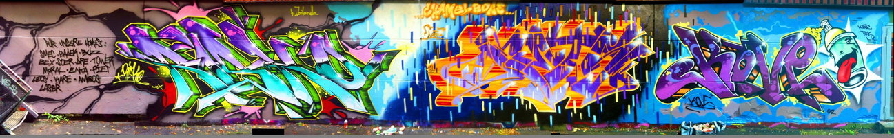 Graffiti Wall - Photo by DETS - still, raining, pixel (2012)