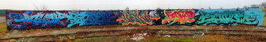 Graffiti Wall in Hamburg - Photo by DETS - 5, in, a (2013)