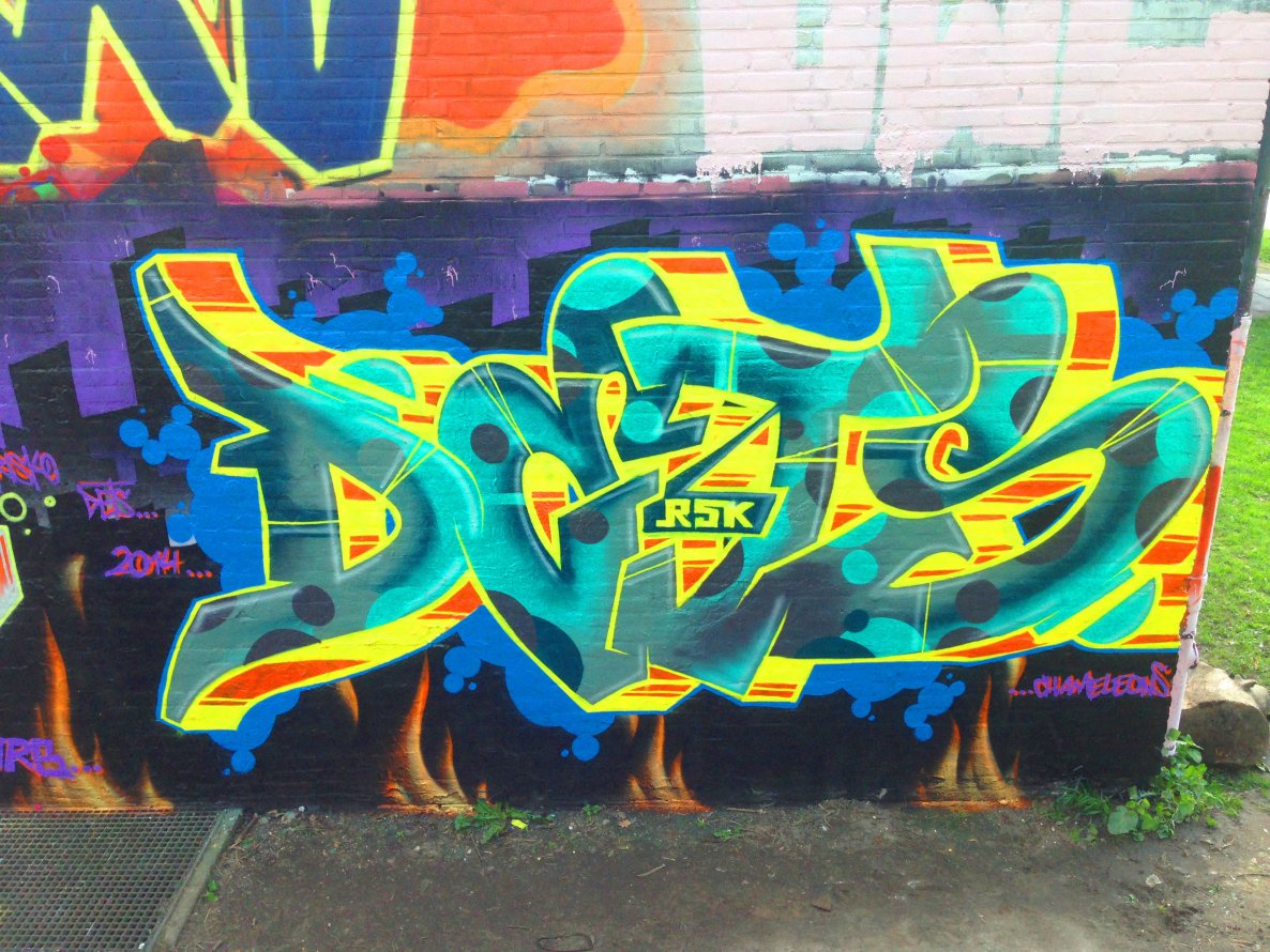 Graffiti Wall - Photo by DETS - dets, on, fire (2014)