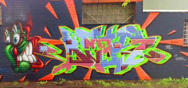 Graffiti Wall - Photo by DETS - muddy, dets (2014)