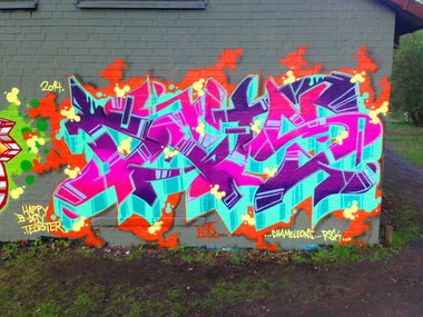 Graffiti Wall - Photo by DETS - dets, alone! (2014)