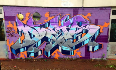 Graffiti Wall - Photo by DETS - nasse, sache, heute! (2014)
