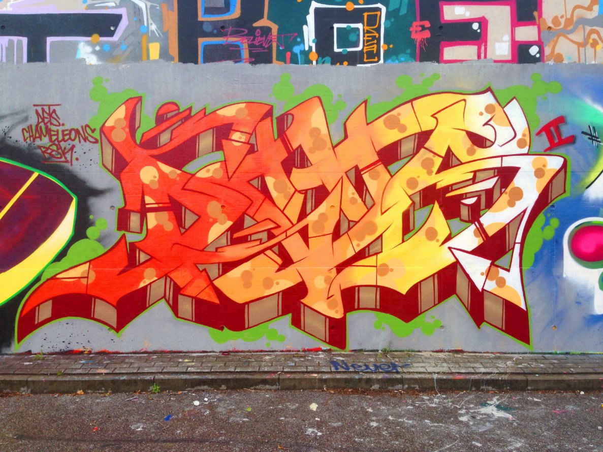 Graffiti Wall - Photo by DETS - dets, nass! (2014)