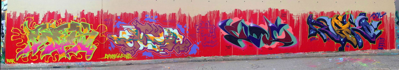 Graffiti Wall - Photo by DETS - hamburg, meets, bronx (2014)