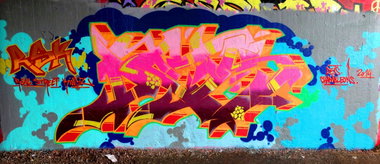 Graffiti Wall - Photo by DETS - kassel-skate, park, 03-08-2014 (2014)