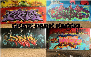 Graffiti Wall - Photo by DETS - skate-park, kassel, 03-08-2014 (2014)