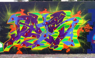 Graffiti Wall - Photo by DETS - schnelle, welle (2014)