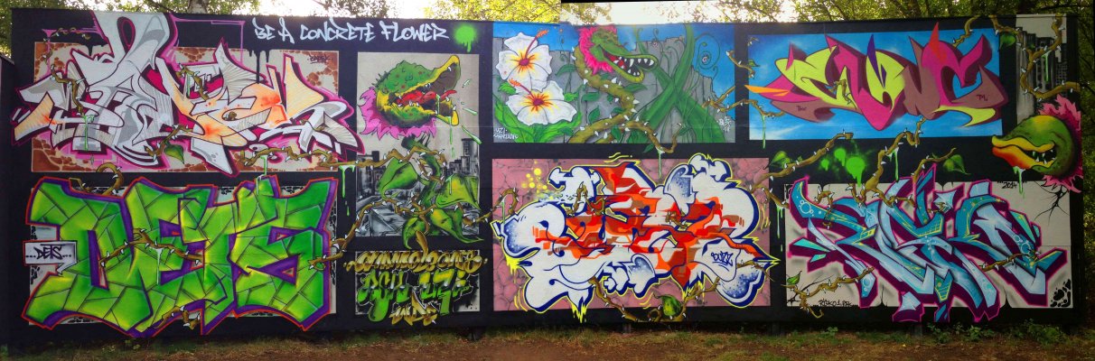 Graffiti Wall - Photo by DETS - badek-dets-bex, buzz-clone-risko (2014)
