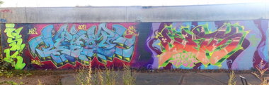 Graffiti Wall - Photo by DETS - bunter, teller (2014)