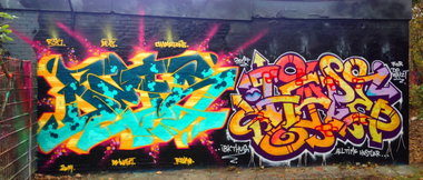 Graffiti Wall - Photo by DETS - schnelle, welle (2014)