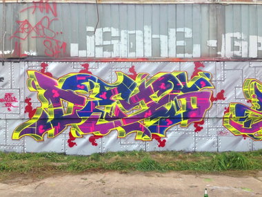 Graffiti Wall - Photo by DETS - magdeburg (2014)