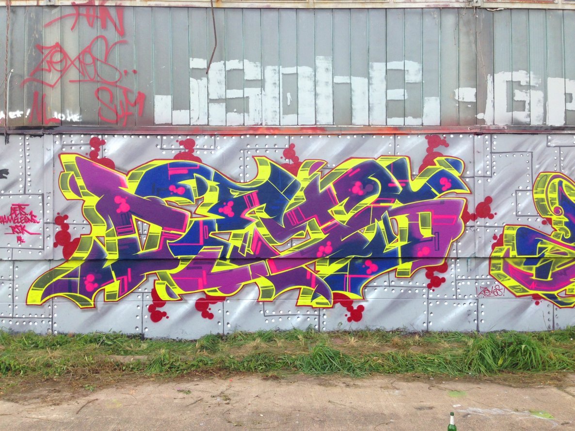 Graffiti Wall - Photo by DETS - magdeburg (2014)
