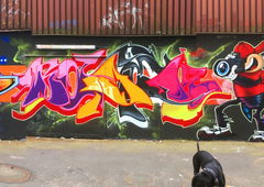 Graffiti Wall - Photo by DETS - swok, sperm, cae