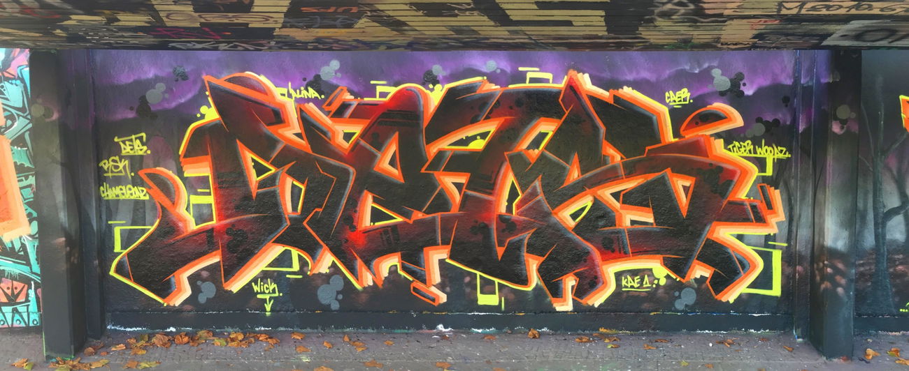 Graffiti Wall - Photo by DETS - dets, rsk, chameleons (2018)