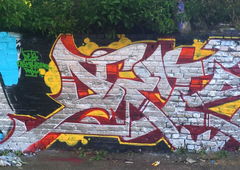 Graffiti Wall - Photo by DETS - resh-arok-dets-wick, HH (2017)