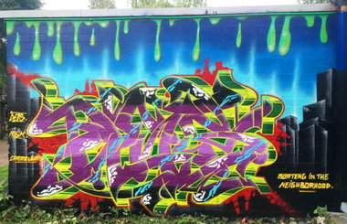 Graffiti Wall - Photo by DETS - dets, rsk, chameleons (2016)