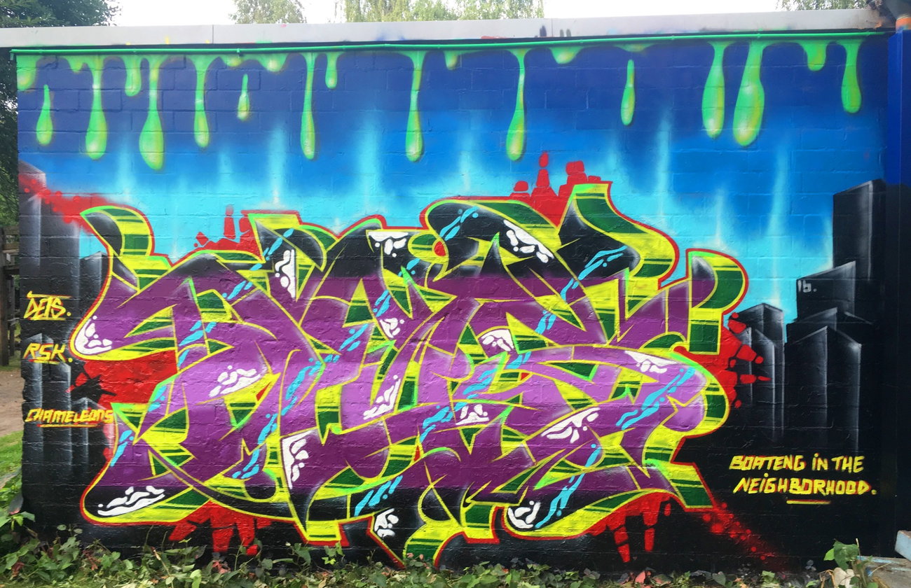 Graffiti Wall - Photo by DETS - dets, rsk, chameleons (2016)