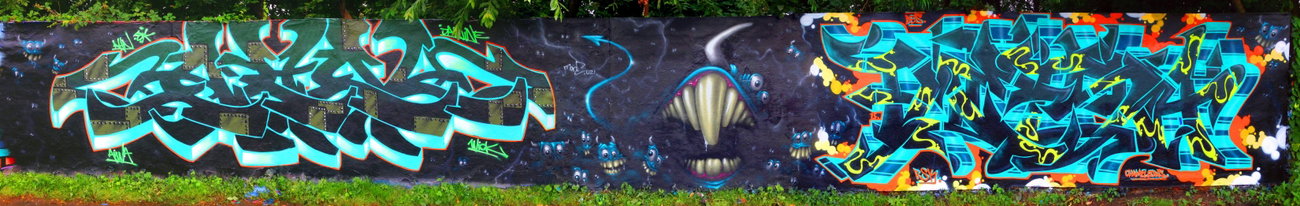 Graffiti Wall - Photo by DETS - ahn, mone, dets (2015)
