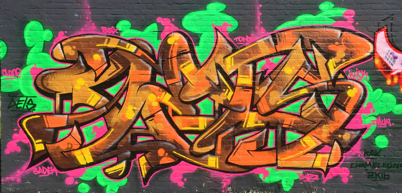 Graffiti Wall - Photo by DETS - dets, rsk, chameleons (2016)