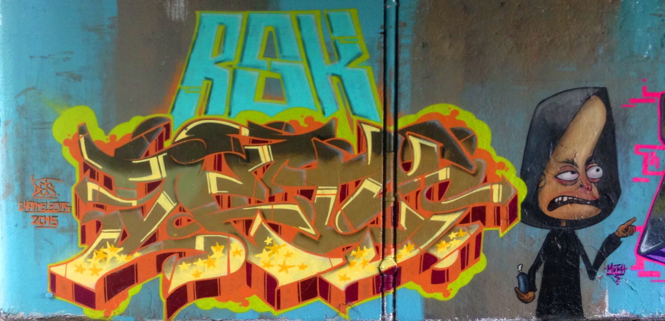 Graffiti Wall - Photo by DETS - dets, rsk, chameleons (2015)