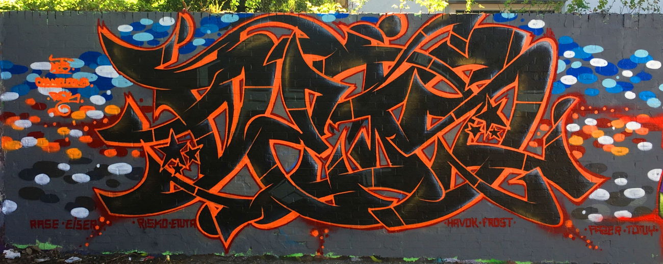 Graffiti Wall - Photo by DETS - dets, chameleons, rsk (2016)