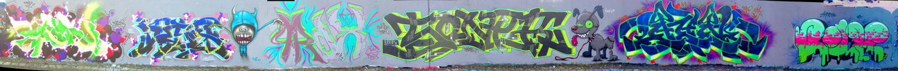 Graffiti Wall - Photo by DETS - buzer-dets-mone-prox-soner-mutch-ahn-bäx (2015)