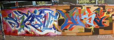 Graffiti Wall - Photo by DETS - kare, nyse, jc (2005)