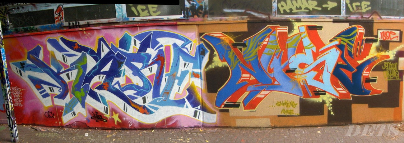 Graffiti Wall - Photo by DETS - kare, nyse, jc (2005)