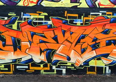 Graffiti Wall in Hamburg - Photo by DETS - cahmeleons, rsk, dets (2018)