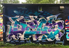 Graffiti Wall - Photo by DETS - dets, rsk, chameleons (2017)