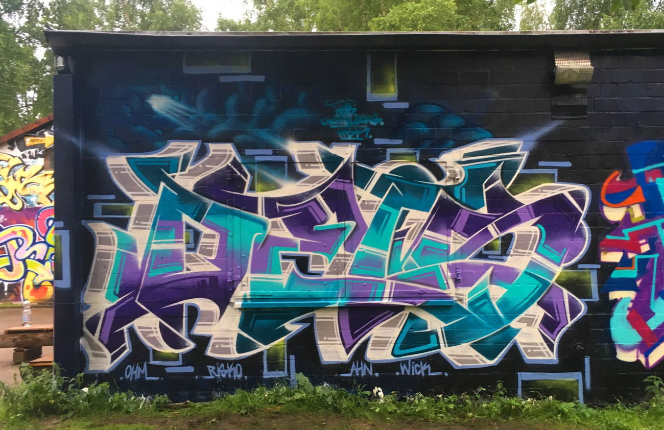 Graffiti Wall - Photo by DETS - dets, rsk, chameleons (2017)