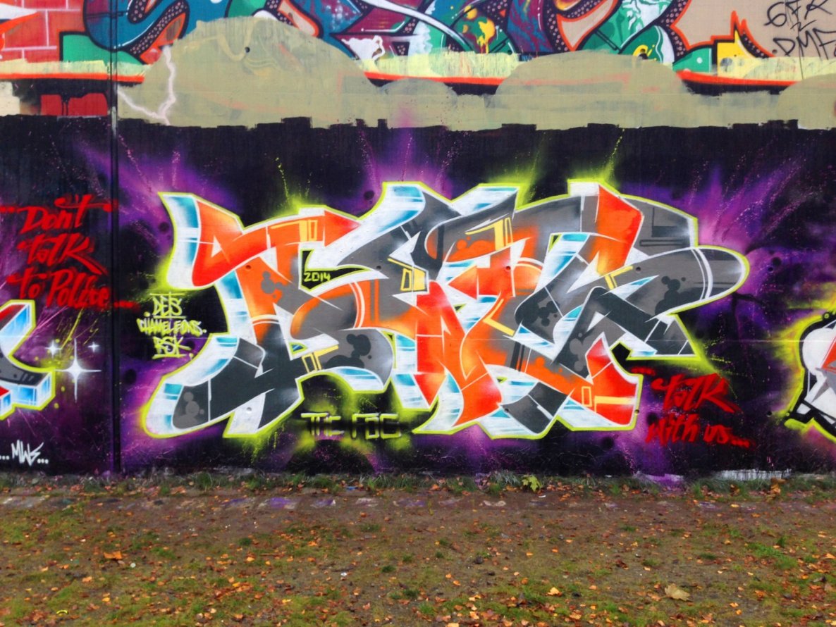 Graffiti Wall - Photo by DETS - the, writers, club (2014)
