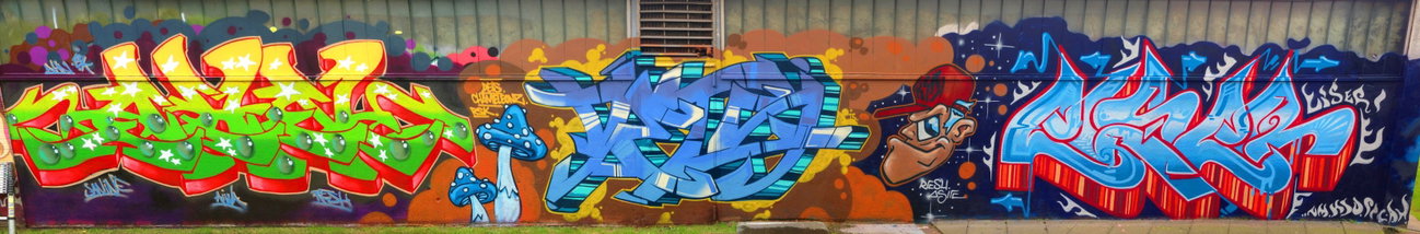 Graffiti Wall - Photo by DETS - ahn, dets, eiser (2015)