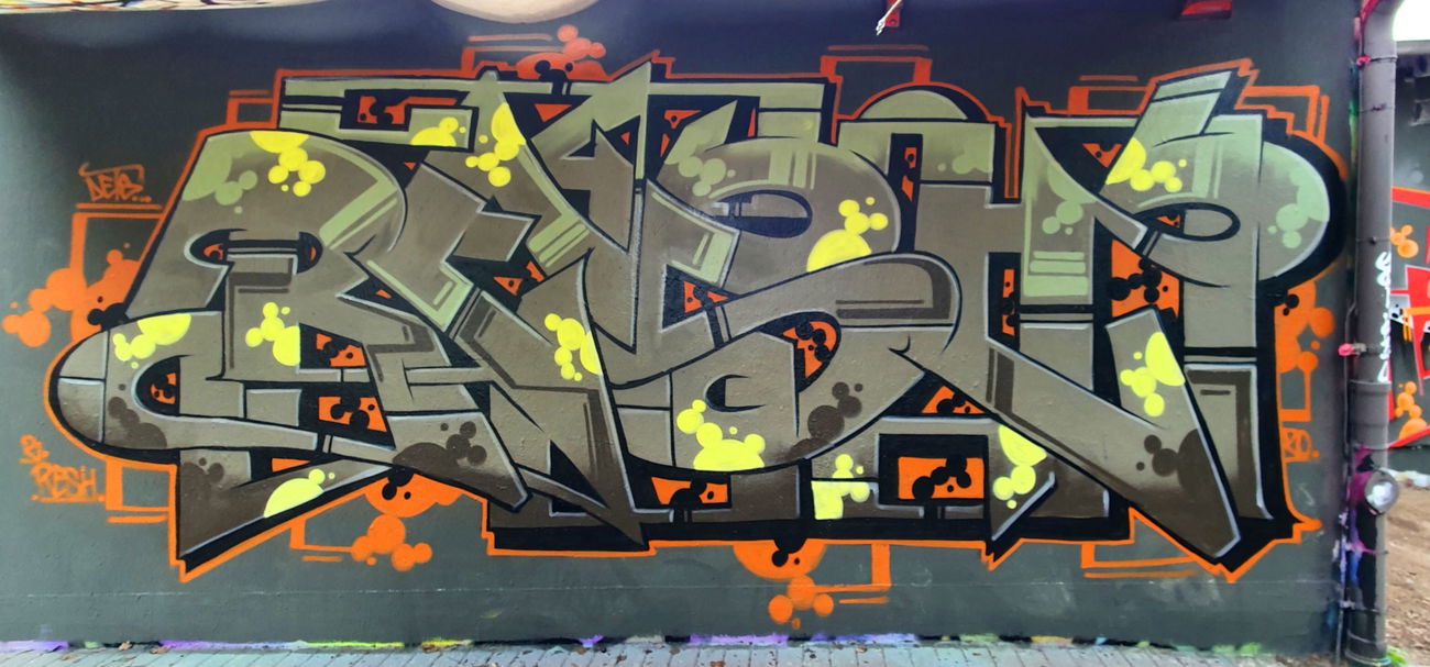 Graffiti Wall - Photo by DETS - dets, rsk, graffitihamburg (2020)