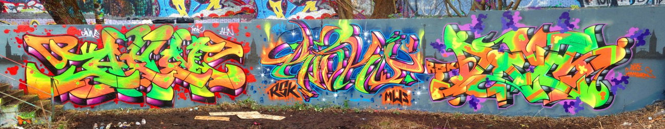 Graffiti Wall - Photo by DETS - ahn, -, risko (2015)