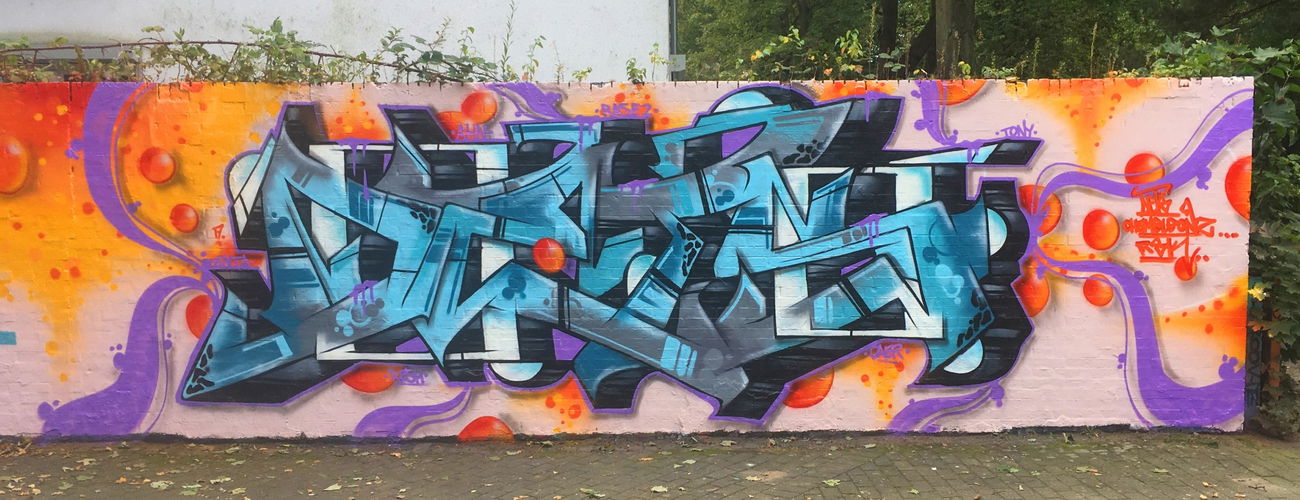Graffiti Wall - Photo by DETS - dets, rsk, chameleons (2017)