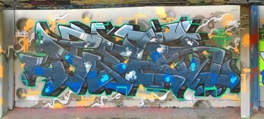 Graffiti Wall - Photo by DETS - reg·ne·risch, aber, überdacht (2019)