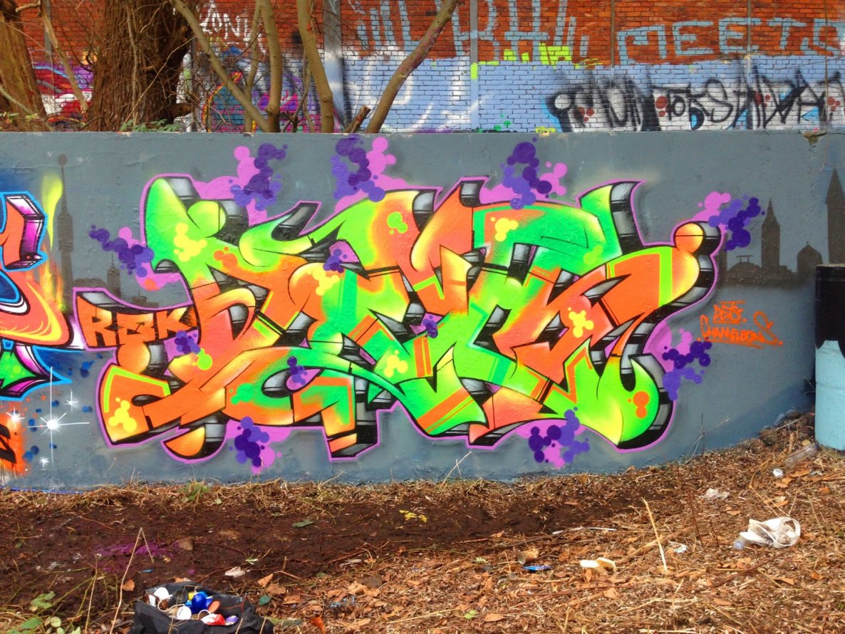 Graffiti Wall - Photo by DETS - ahn, -, risko (2015)