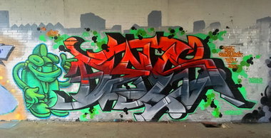 Graffiti Wall - Photo by DETS - eiser, dets, rsk (2017)