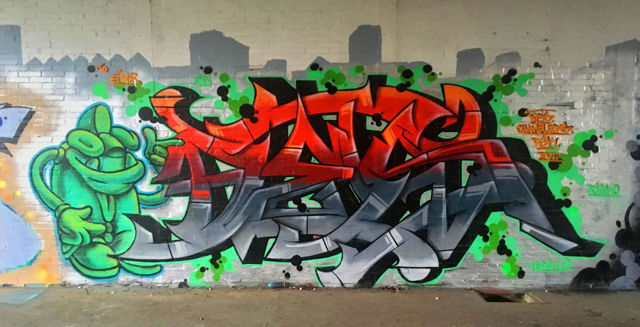 Graffiti Wall - Photo by DETS - eiser, dets, rsk (2017)