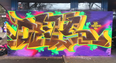 Graffiti Wall - Photo by DETS - dets, rsk, chameleons (2017)